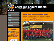 Tablet Screenshot of cherokeeenduroriders.com